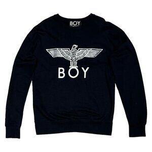 BOY LONDON Luxury Designer UK Womens Light Sweatshirt Black Sweater Women Medium